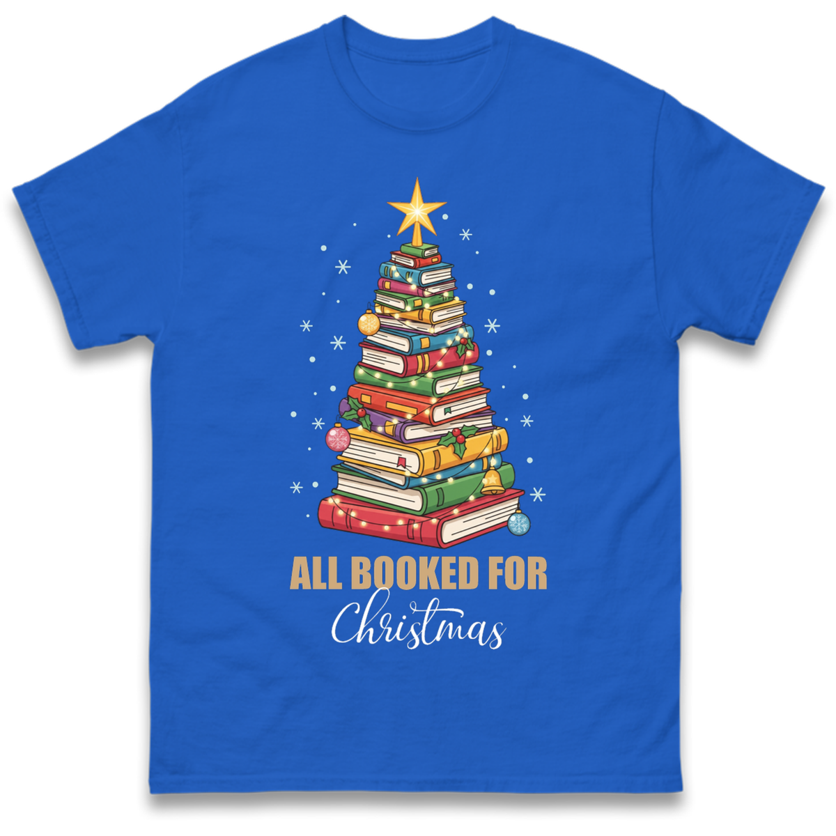 Book Tree Christmas T-Shirt