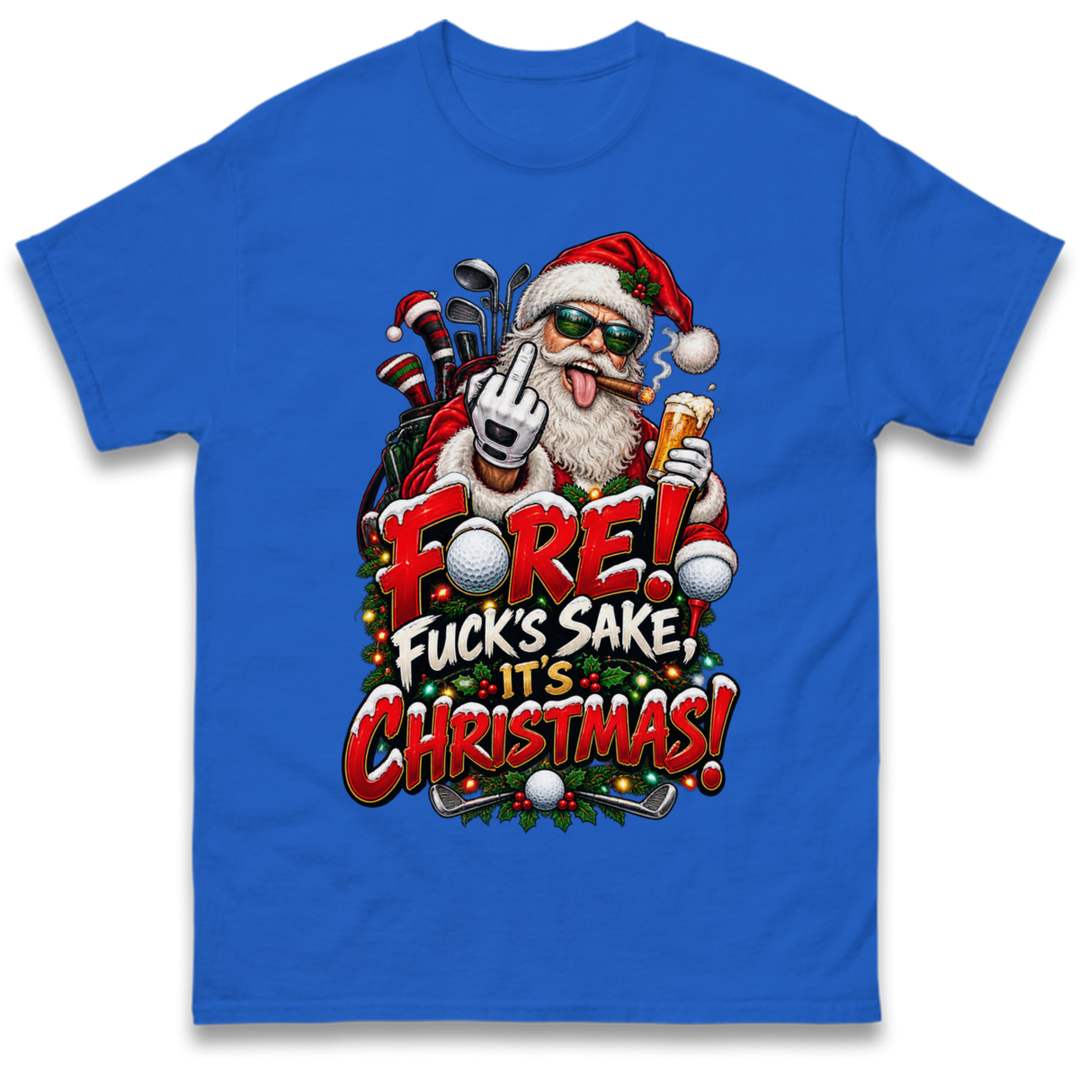 Rude Golf Christmas T-Shirt