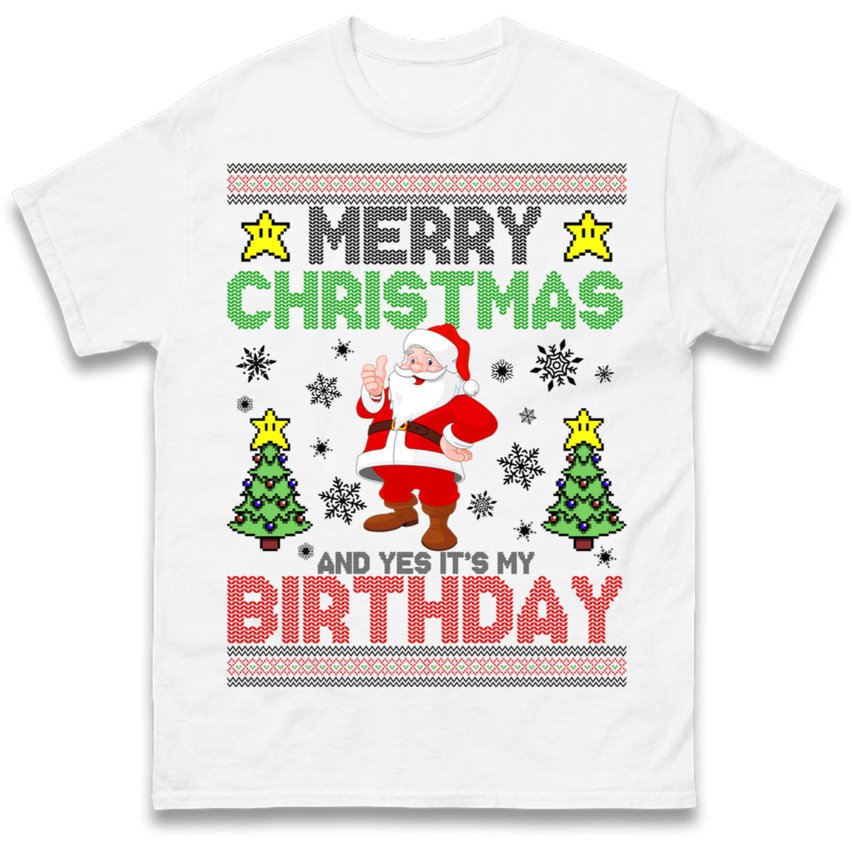 Santa birthday design T-Shirt