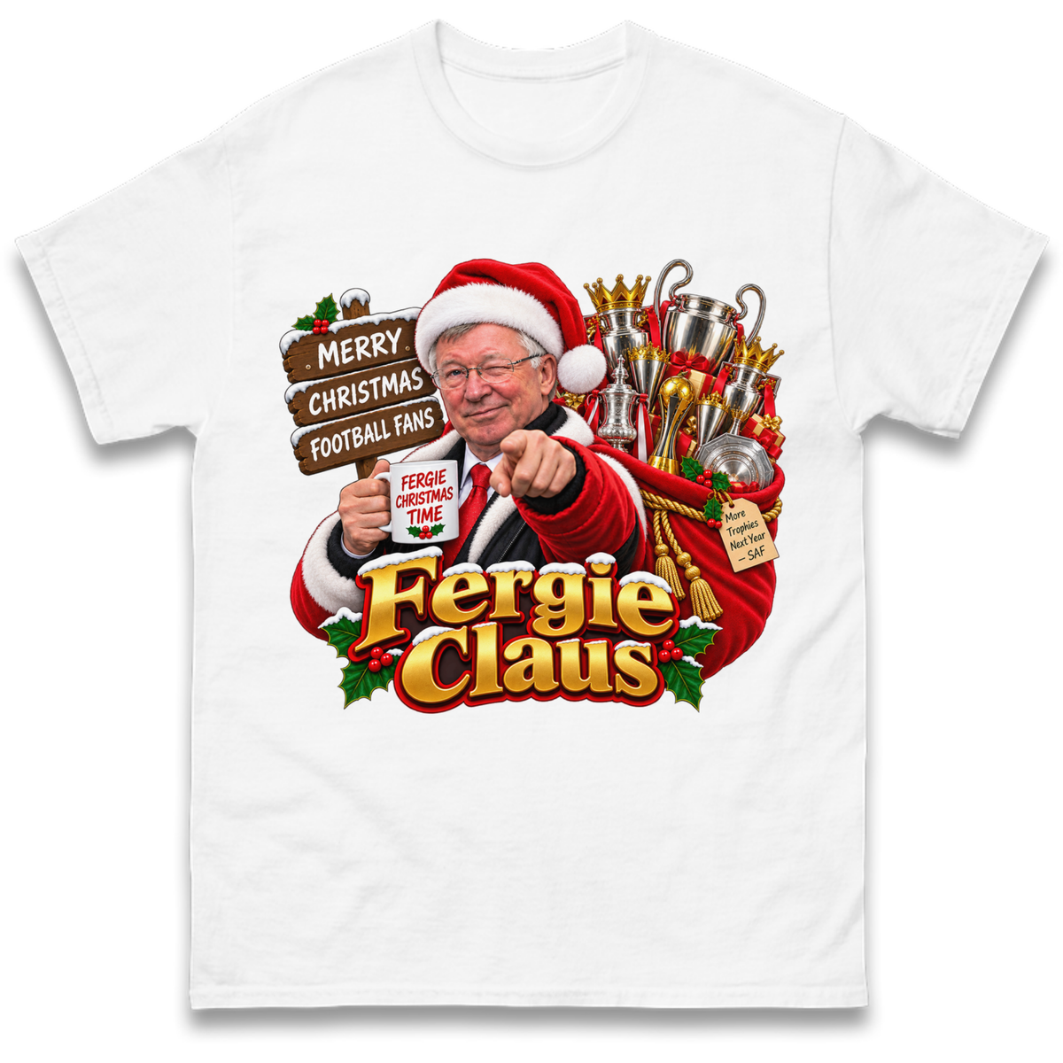 Man United Christmas T-Shirt