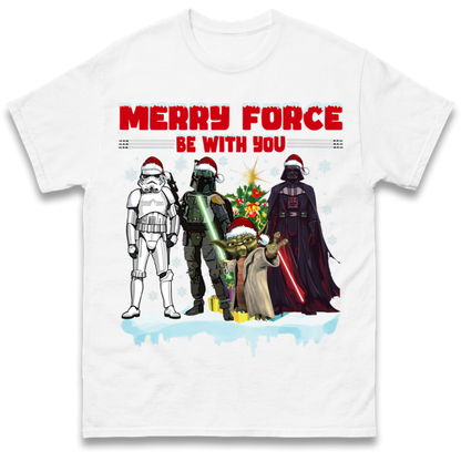 Merry Force Be With You Christmas T-Shirt