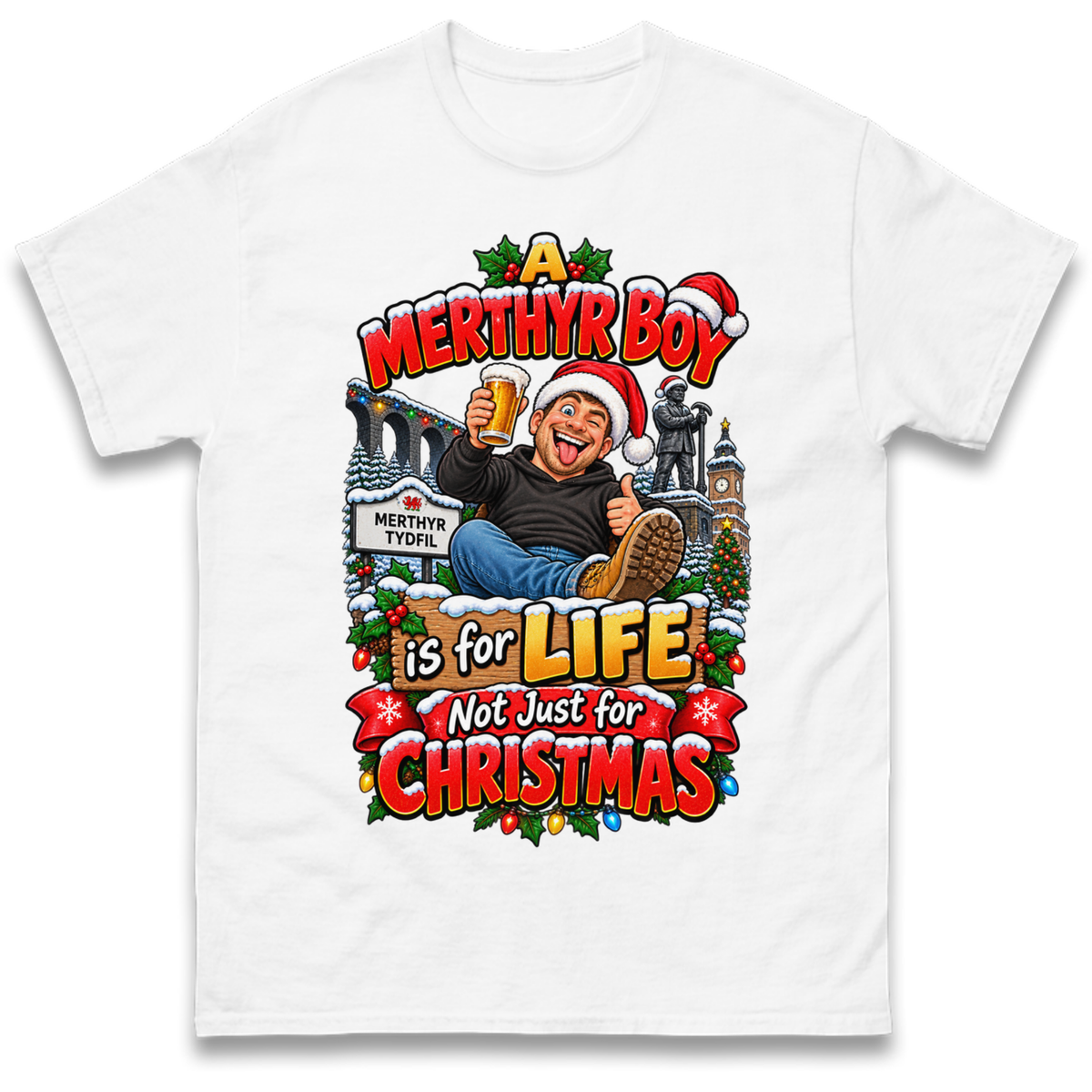 Merthyr Boy Christmas T-Shirt