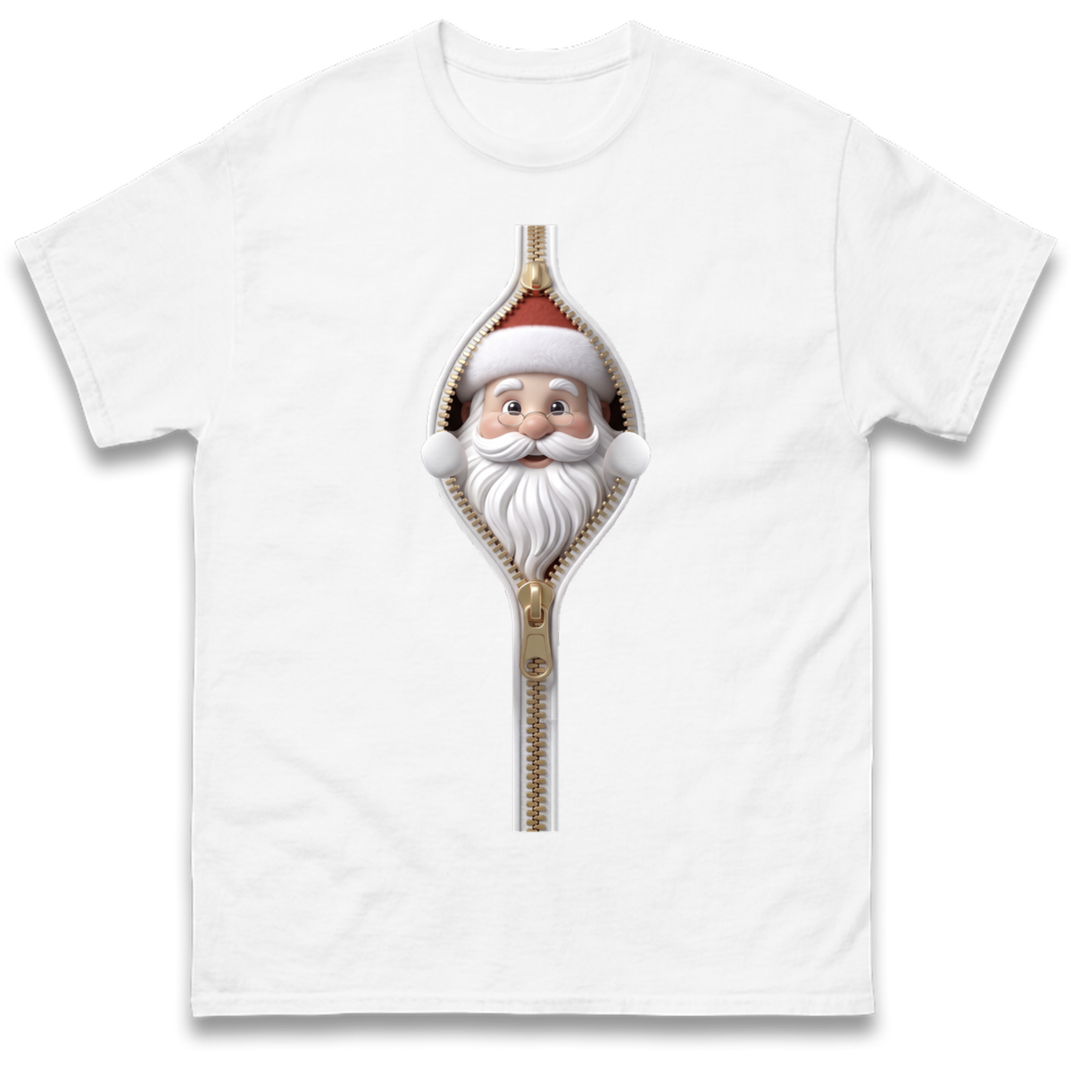 Santa Face Novelty T-Shirt