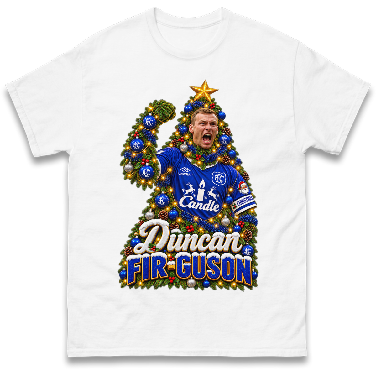 Duncan Ferguson Everton Christmas T-Shirt