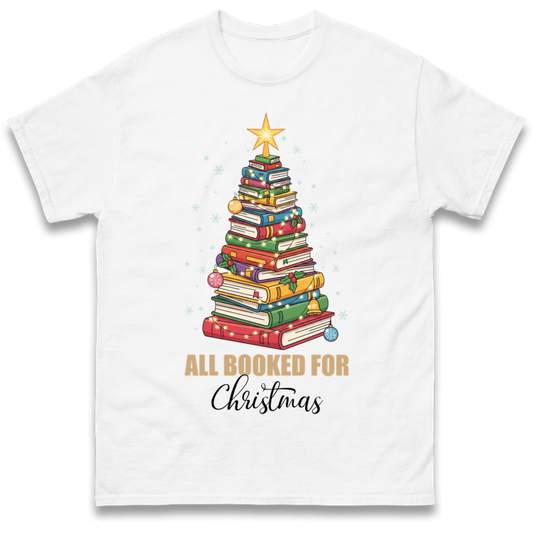 Book Tree Christmas T-Shirt