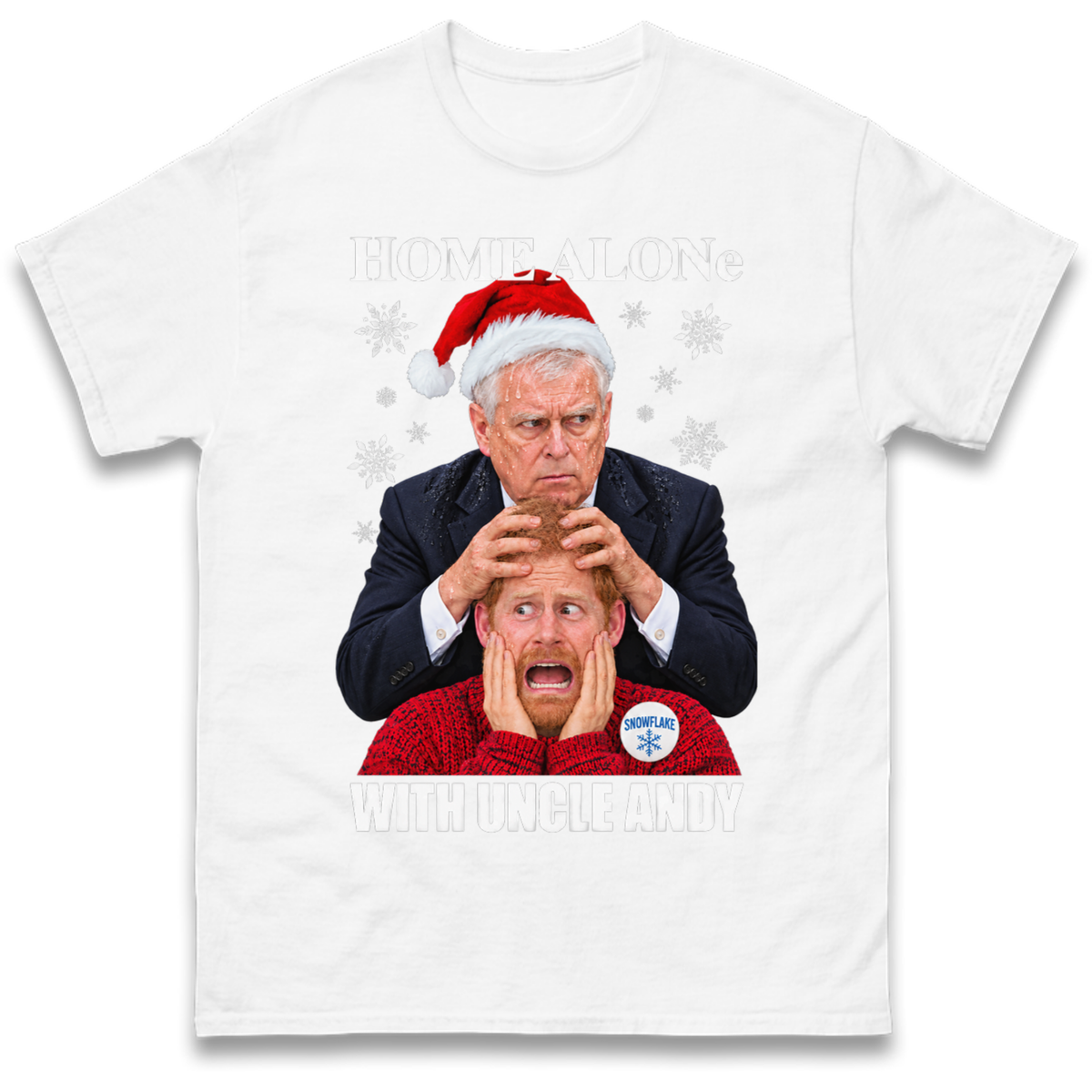 Home Alone Prince Harry Andrew Christmas T-Shirt