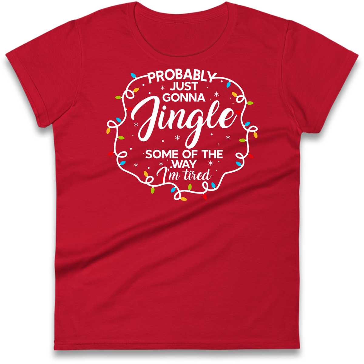 Lazy Festive Outfit Ladies T-Shirt