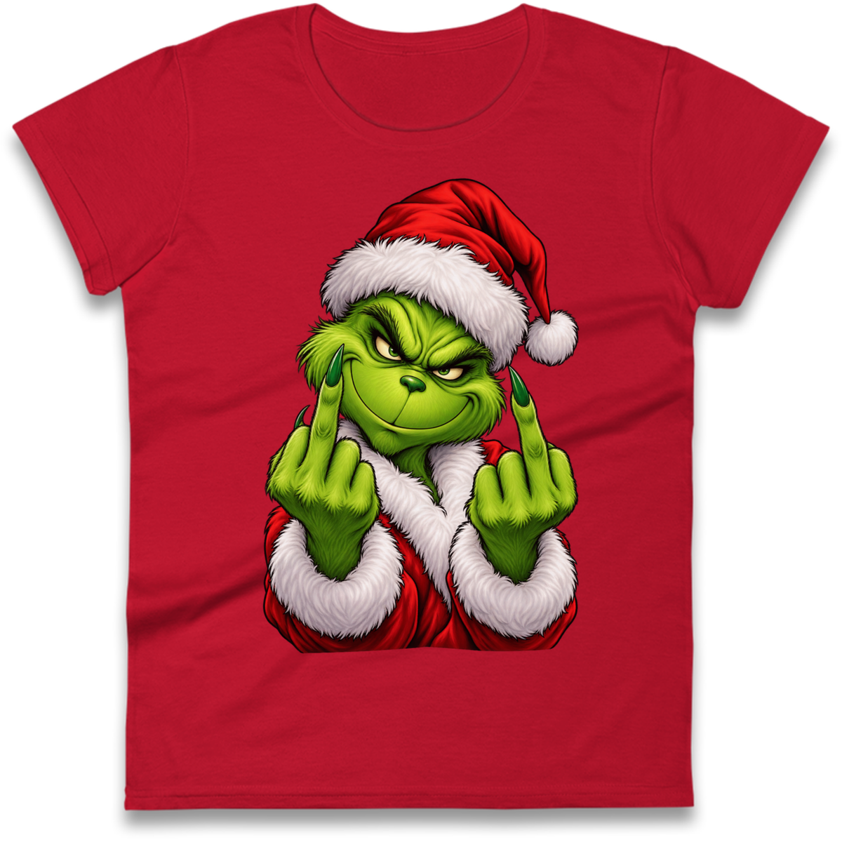 The Grinch Christmas Ladies T-Shirt