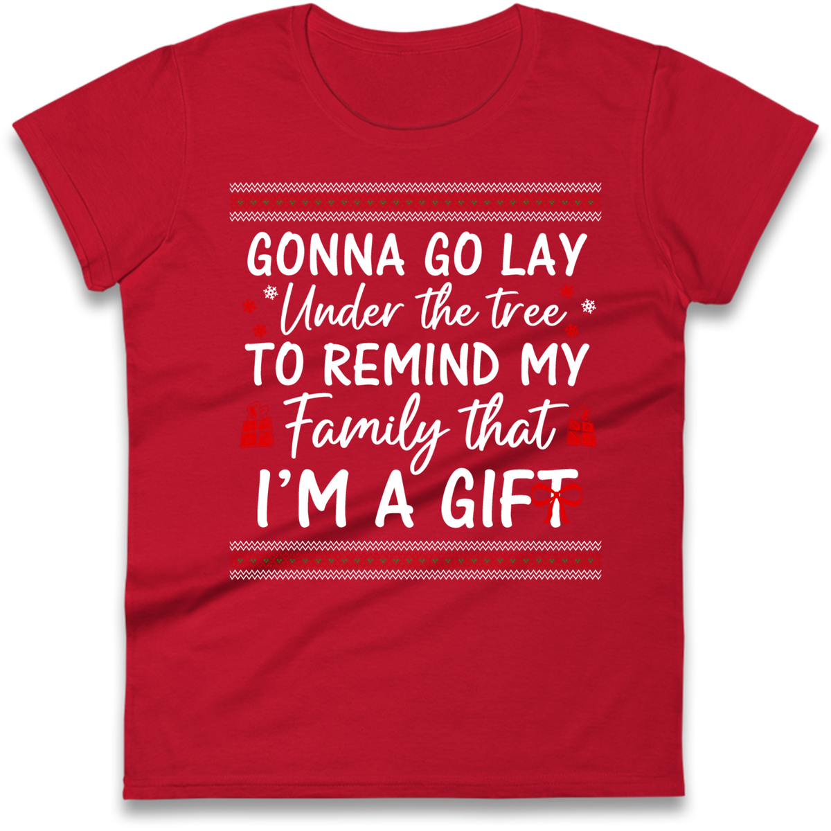 family festive humour Ladies T-Shirt