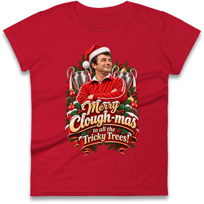 Nottm Forest Football Christmas Ladies T-Shirt