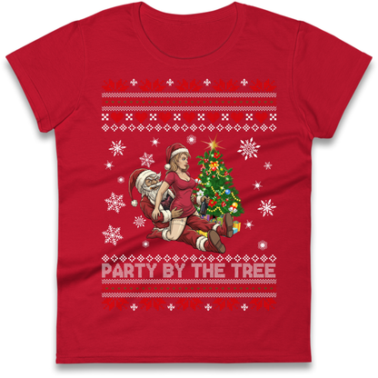 Tree Party Design Ladies T-Shirt
