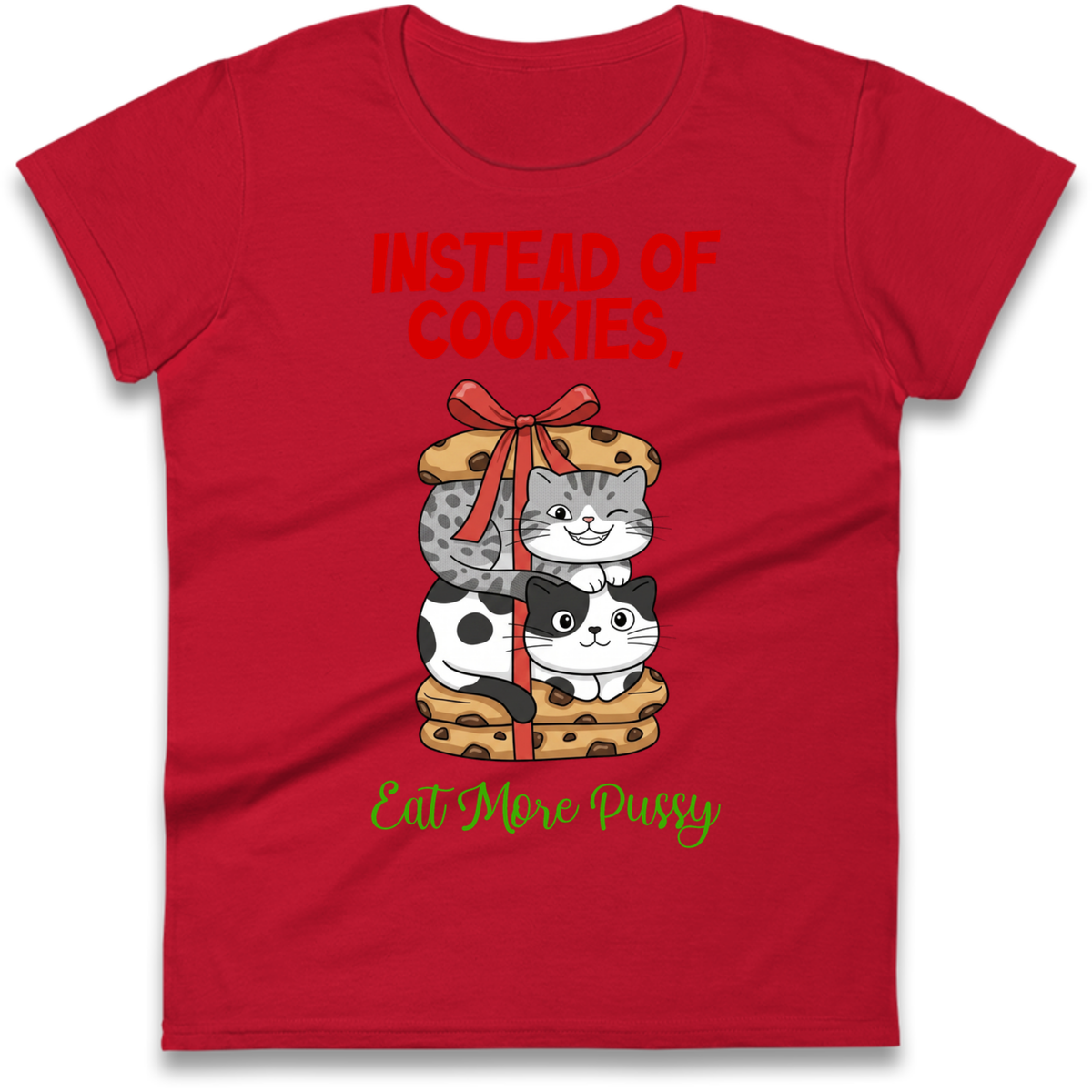 Cheeky Cat Slogan Ladies T-Shirt