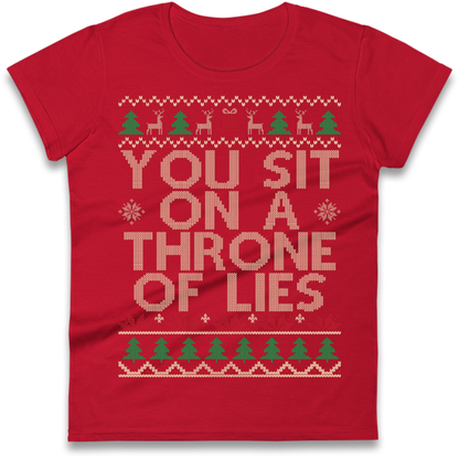 Throne Of Lies Christmas Ladies T-Shirt