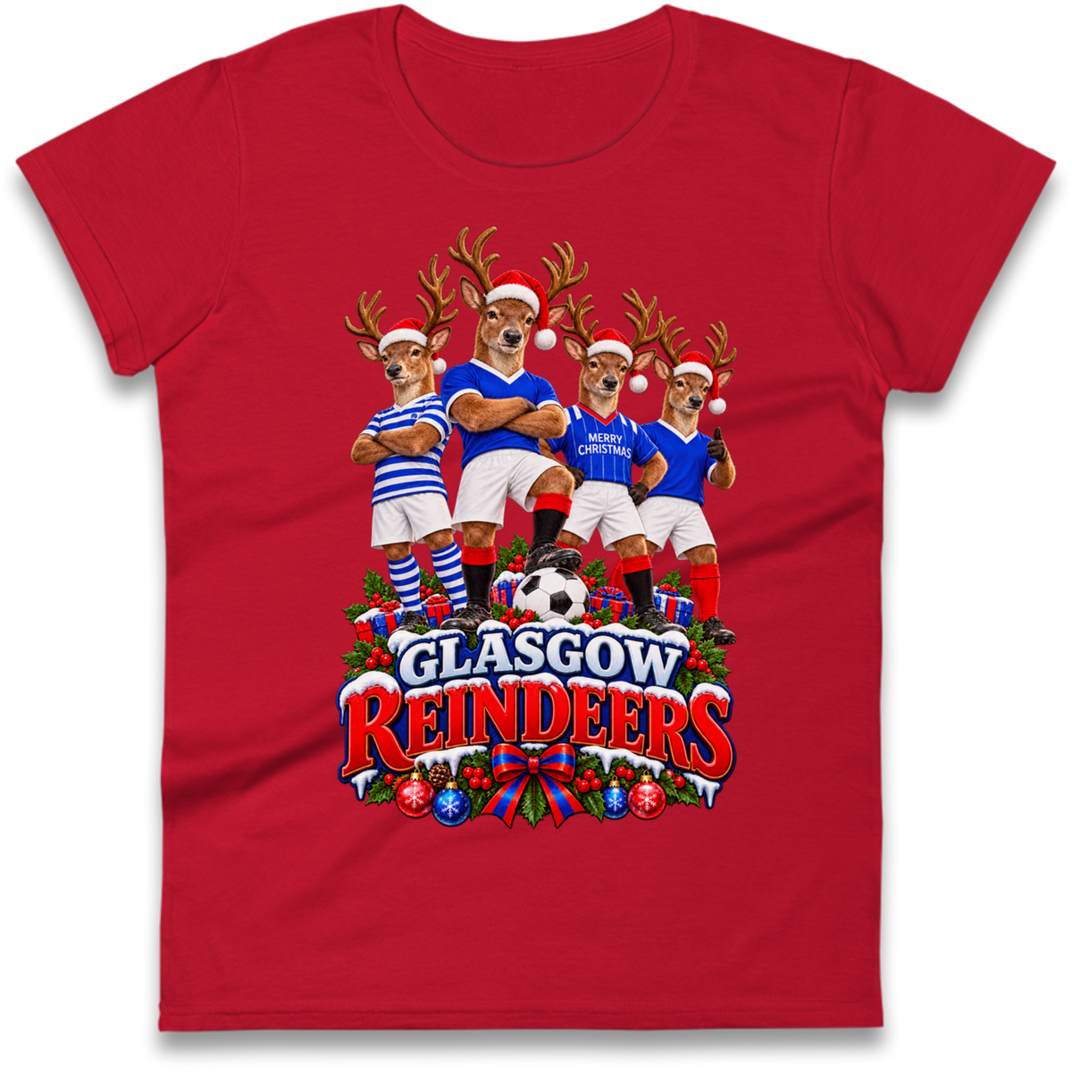 Rangers Christmas Ladies T-Shirt