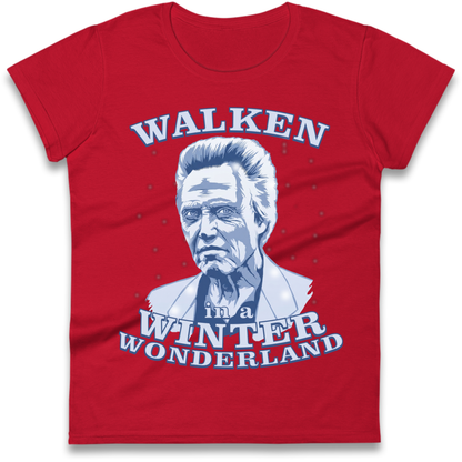 Christopher Walken Christmas Ladies T-Shirt