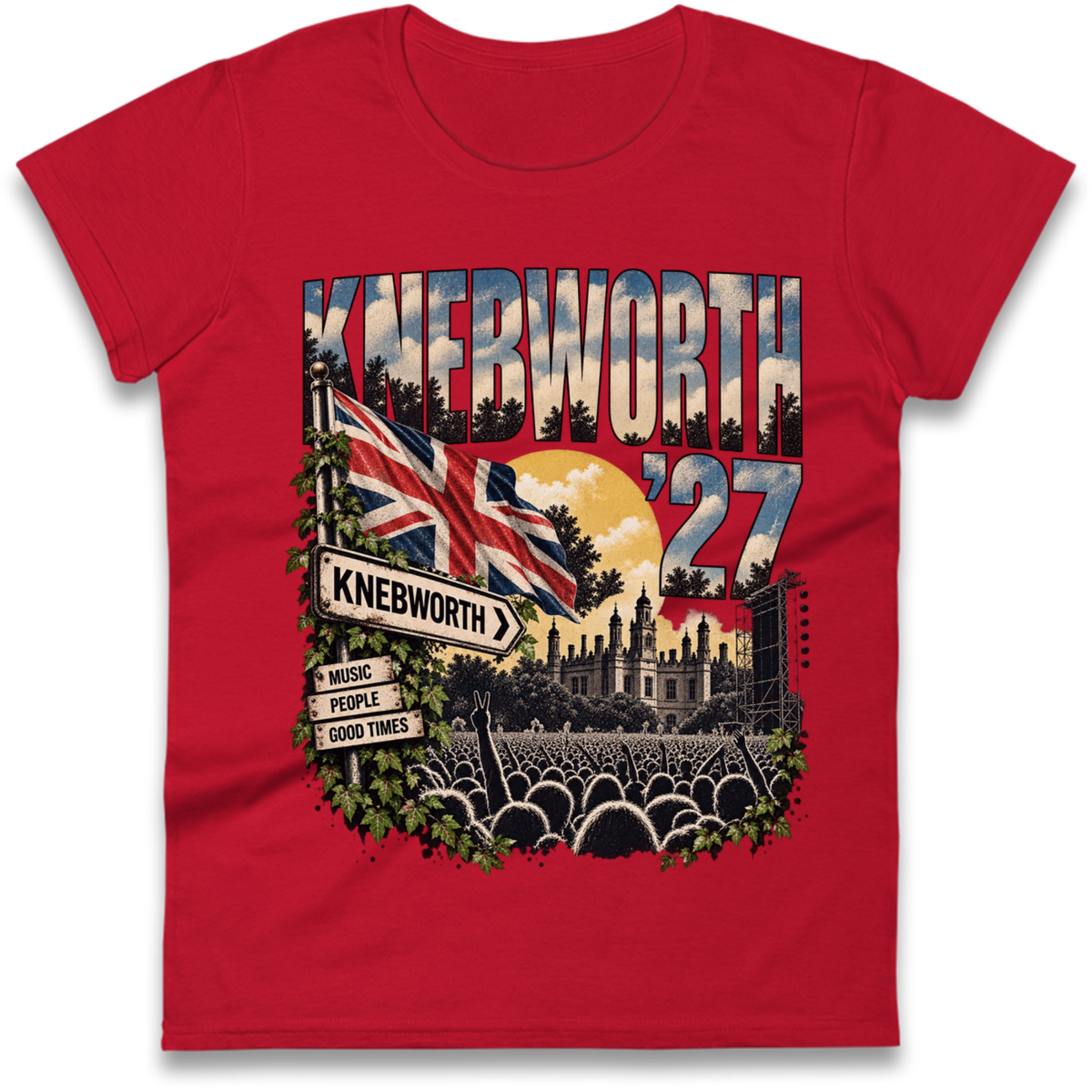 Oasis Knebworth Live '27 Ladies T-Shirt