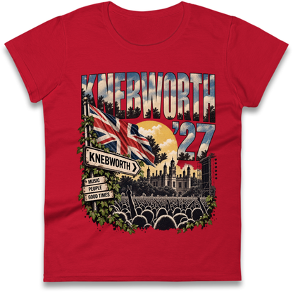 Oasis Knebworth Live '27 Ladies T-Shirt