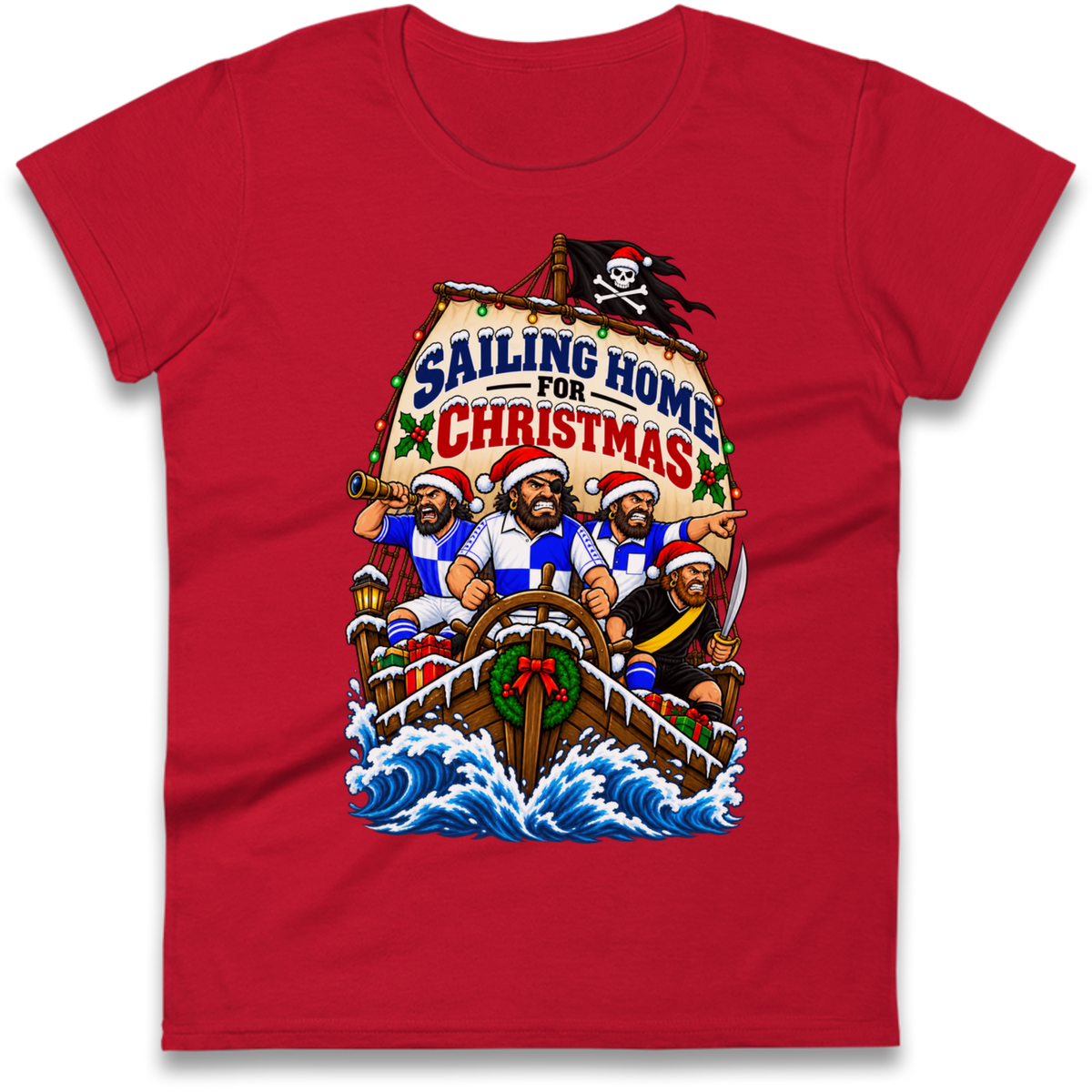 Bristol Rovers Christmas Ladies T-Shirt