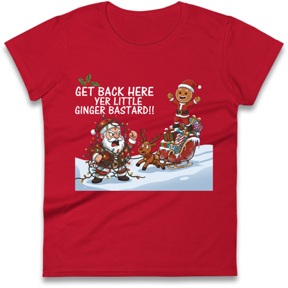 santa joke graphic Ladies T-Shirt