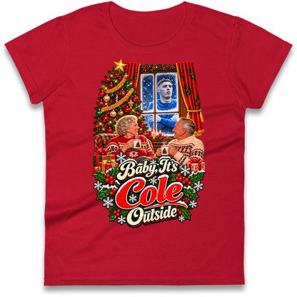 Chelsea Football Christmas Ladies T-Shirt