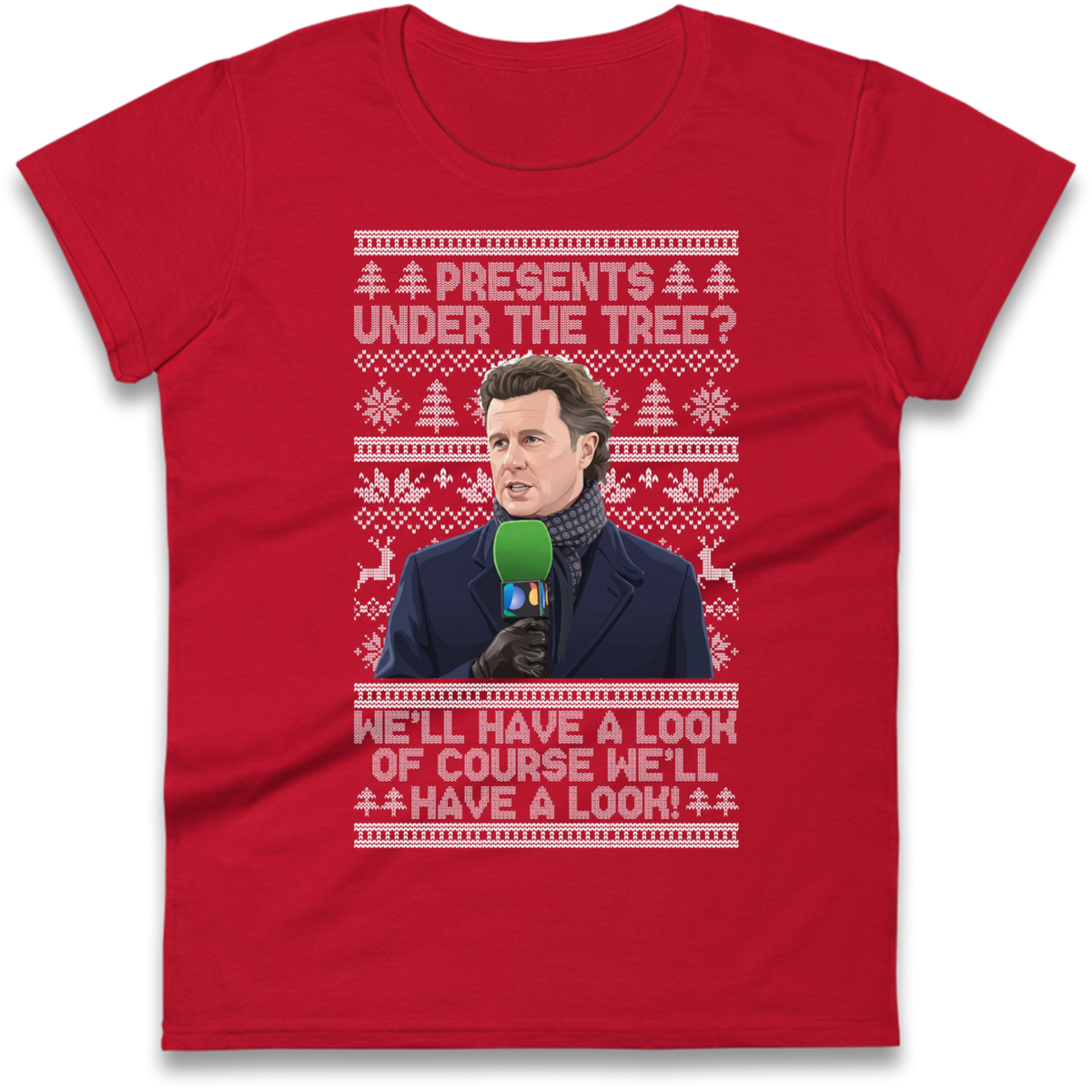Steve Mcmanaman Christmas Ladies T-Shirt