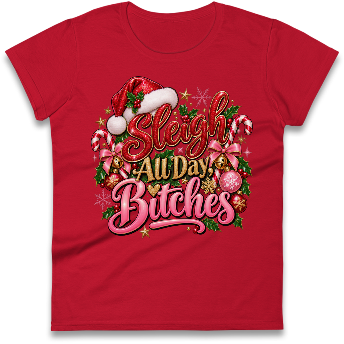Womens Christmas Ladies T-Shirt