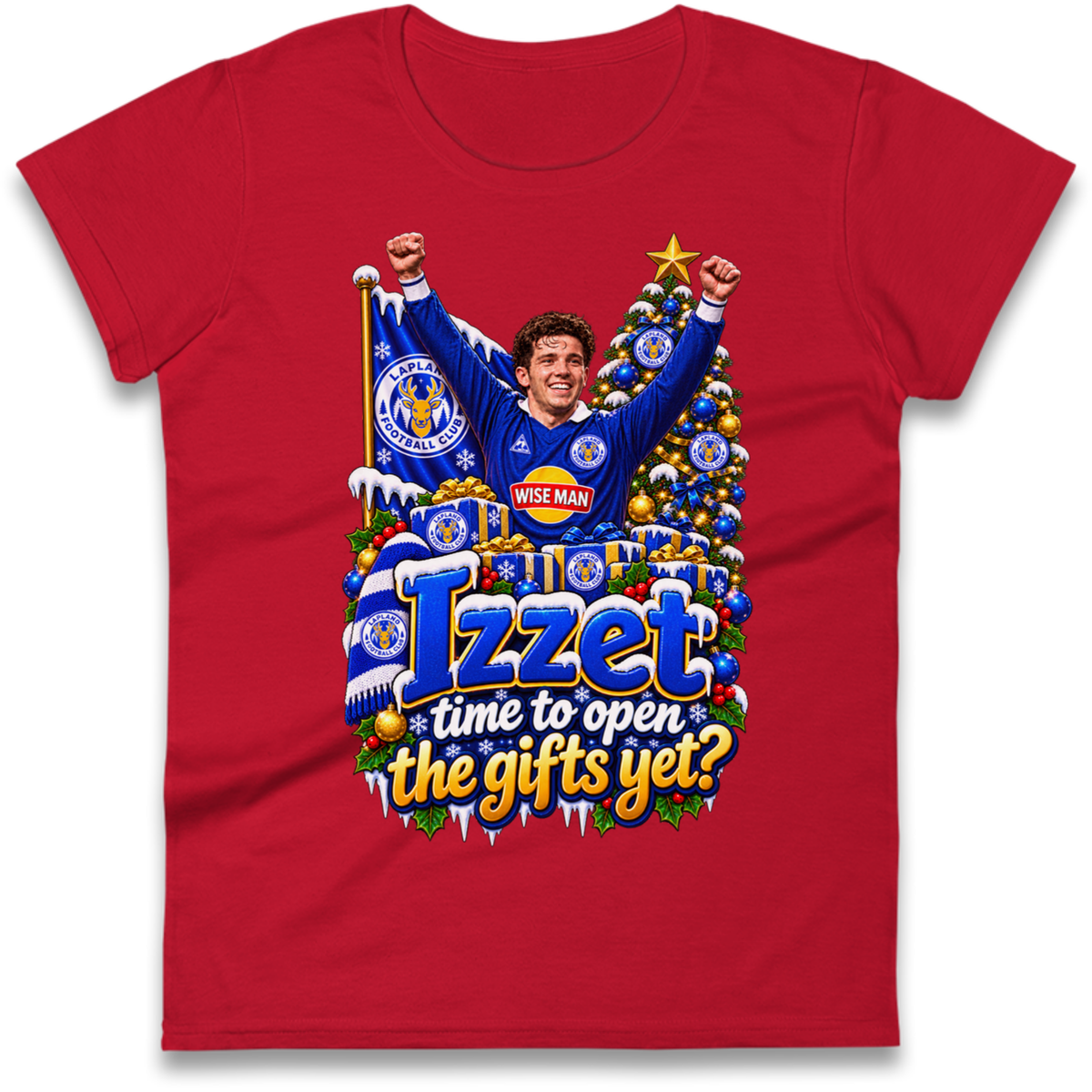 Leicester City Football Christmas Ladies T-Shirt