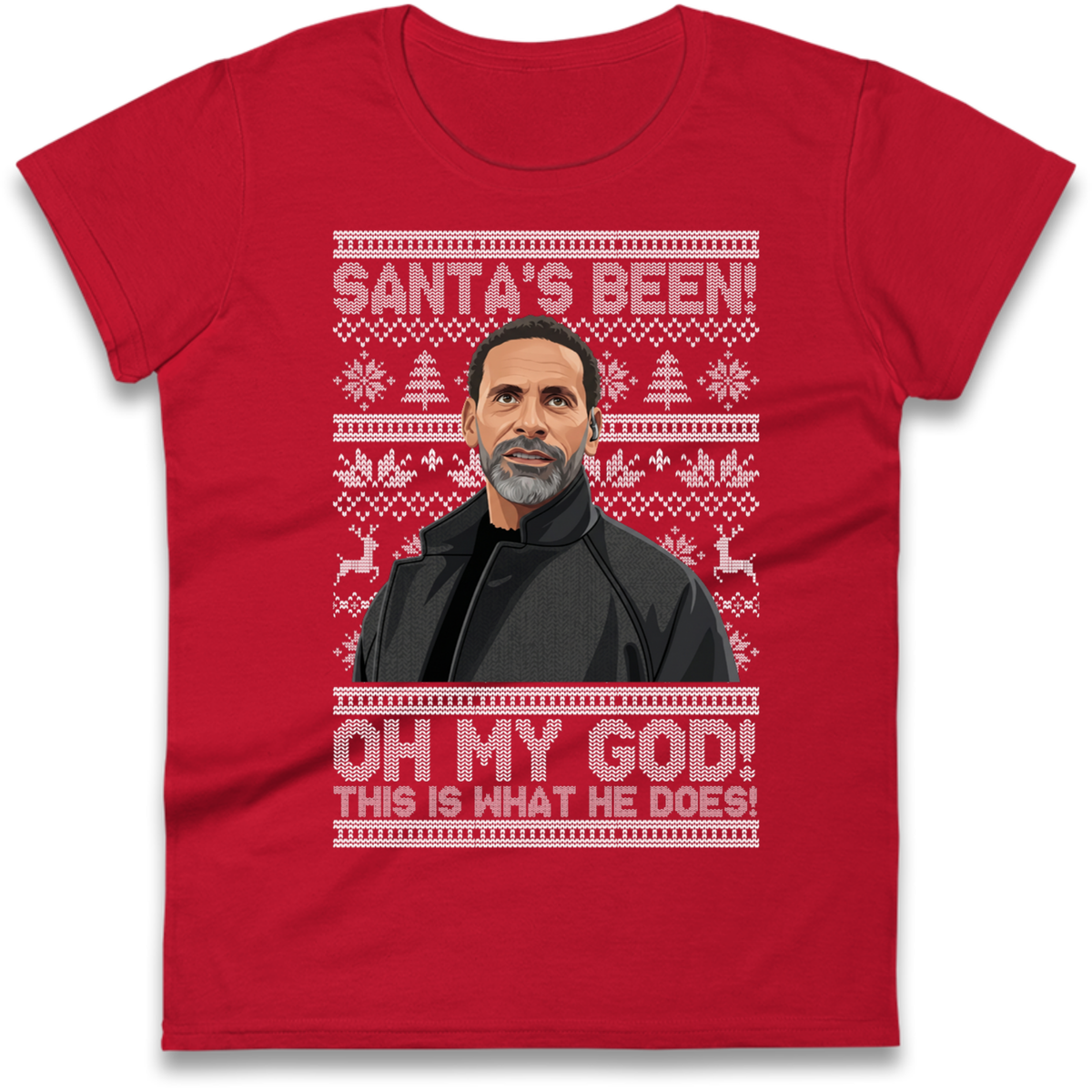 Steve Rio Ferdinand Christmas Ladies T-Shirt