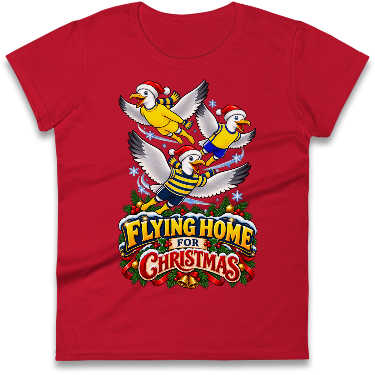 Torquay United Christmas Ladies T-Shirt