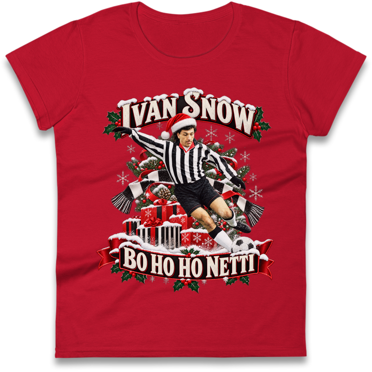 Grimsby Football Christmas Ladies T-Shirt