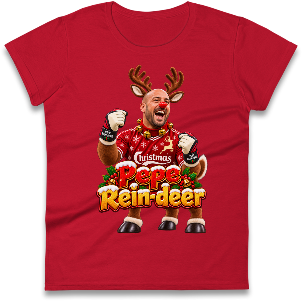 Liverpool LFC Christmas Ladies T-Shirt