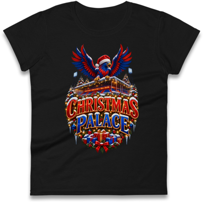 Crystal Palace Football Christmas Ladies T-Shirt