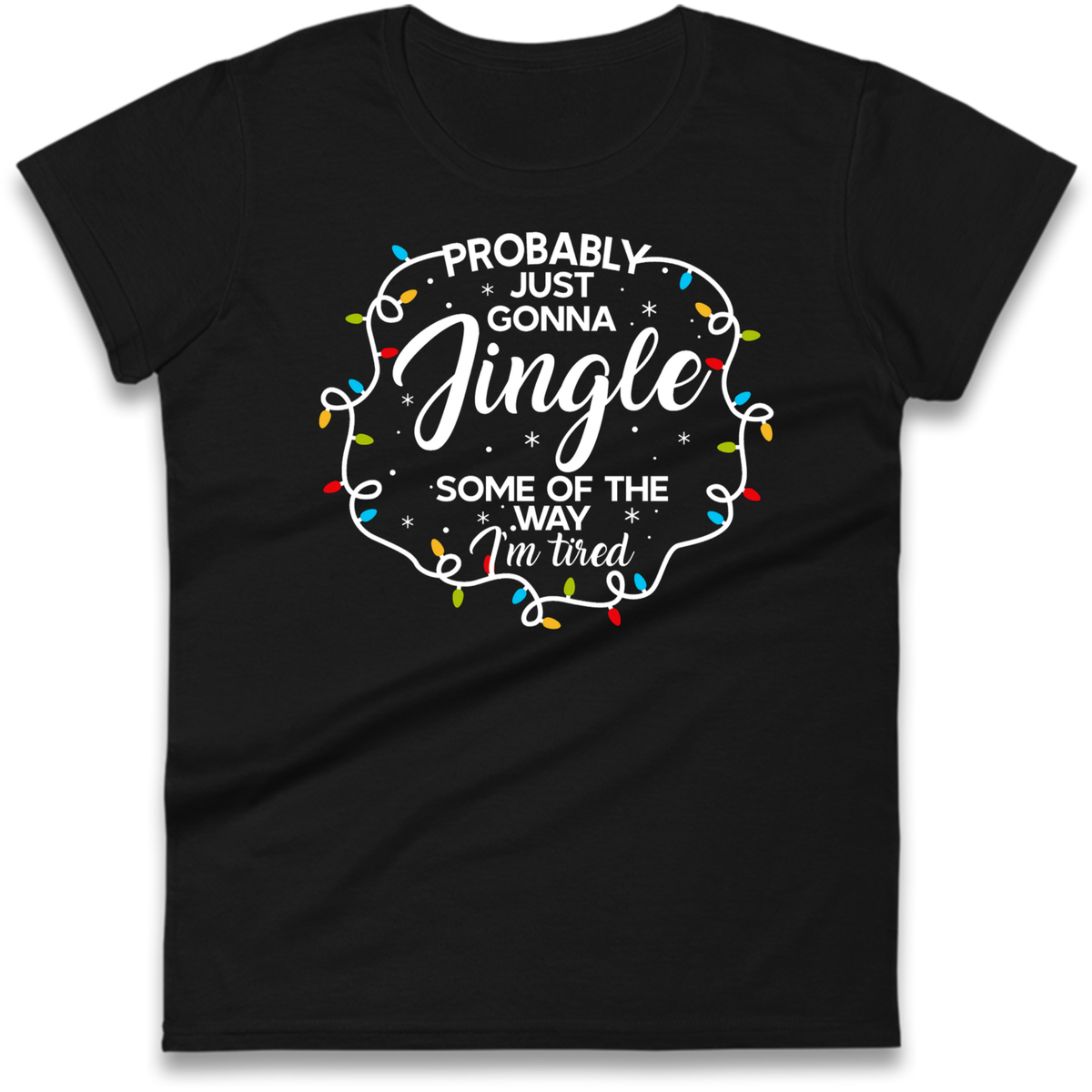 Lazy Festive Outfit Ladies T-Shirt
