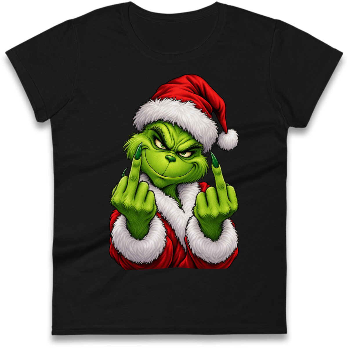 The Grinch Christmas Ladies T-Shirt