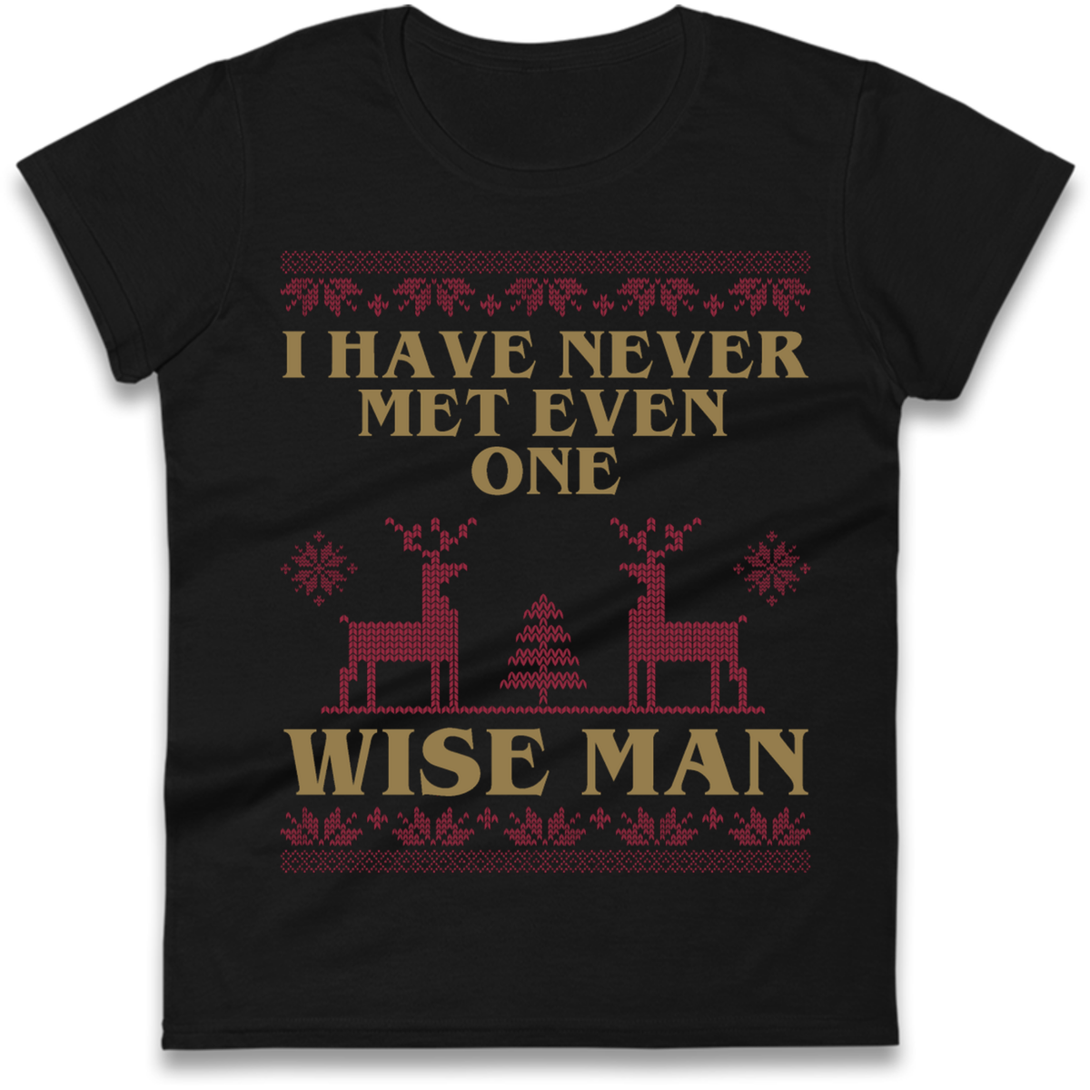 Retro Festive Graphic Ladies T-Shirt