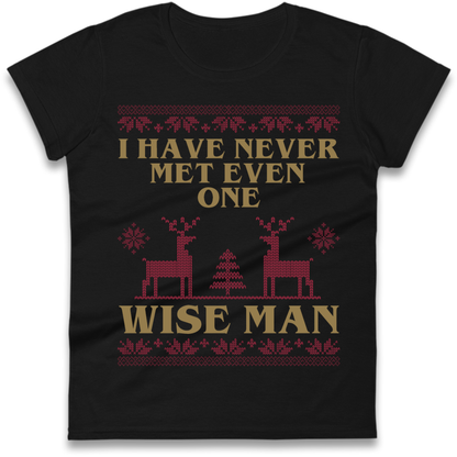 Retro Festive Graphic Ladies T-Shirt