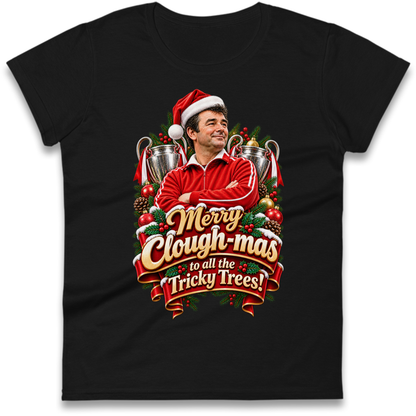 Nottm Forest Football Christmas Ladies T-Shirt