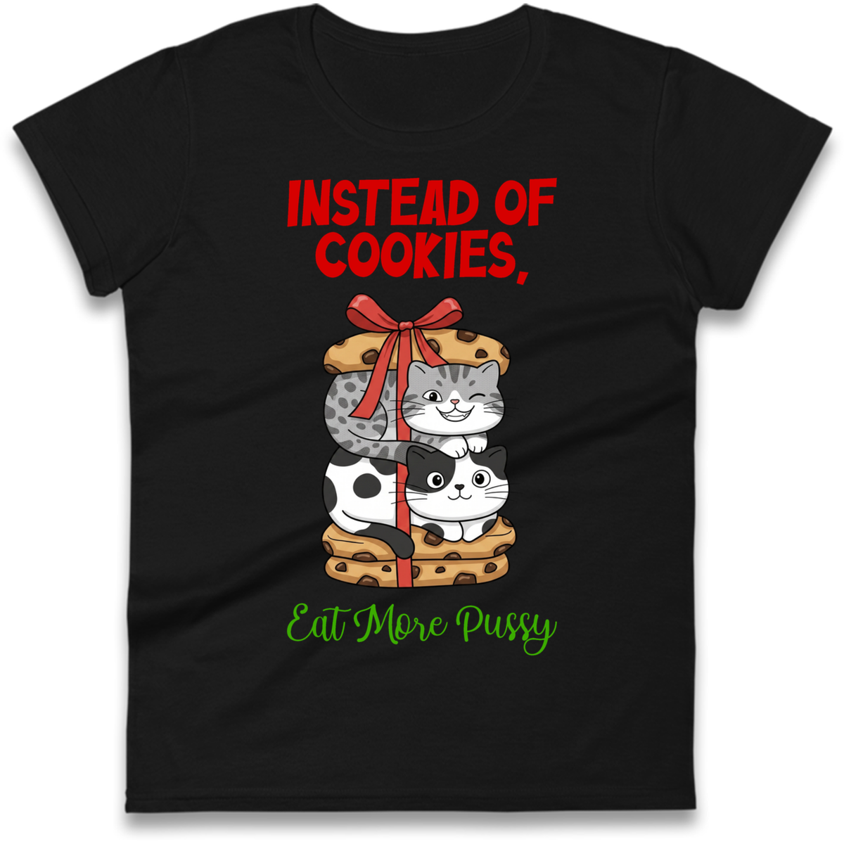 Cheeky Cat Slogan Ladies T-Shirt