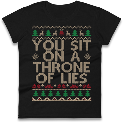 Throne Of Lies Christmas Ladies T-Shirt
