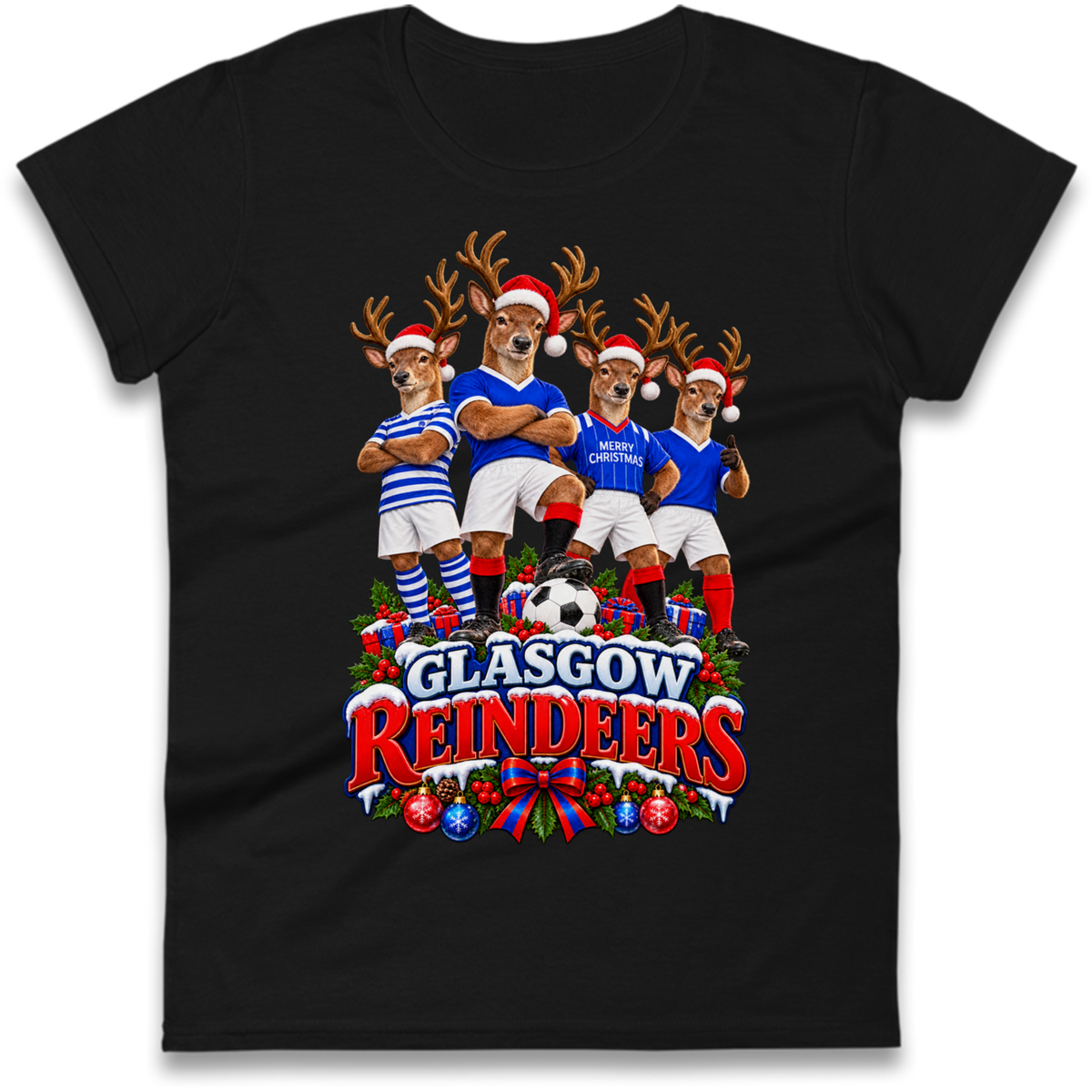 Rangers Christmas Ladies T-Shirt