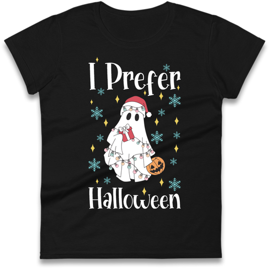 Halloween Christmas Crossover Ladies T-Shirt