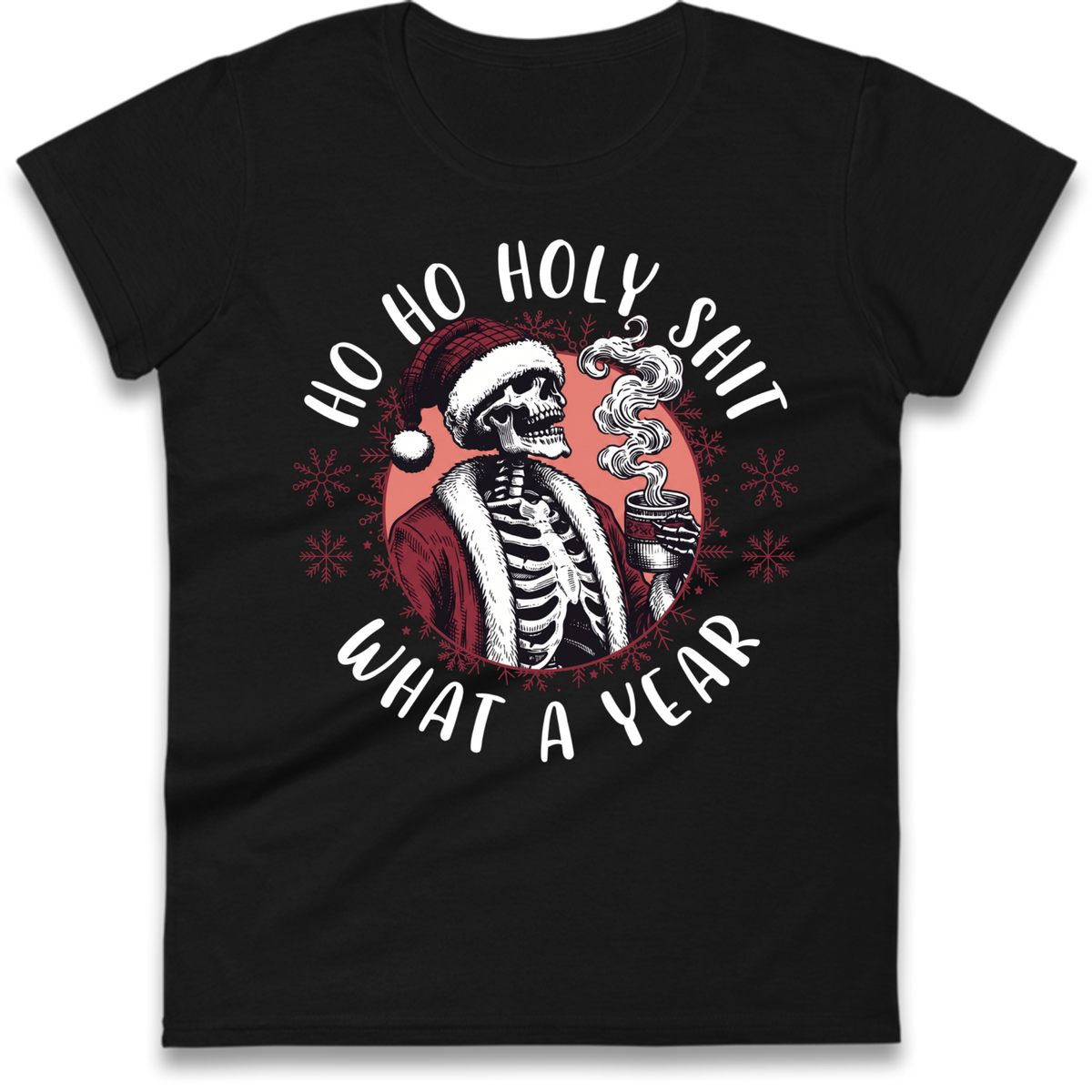 HO HO Holy Santa Ladies T-Shirt
