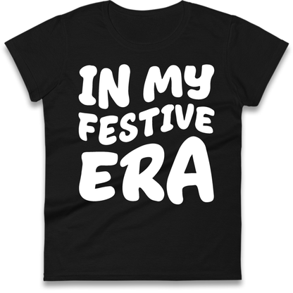 Modern Christmas Slogan Ladies T-Shirt