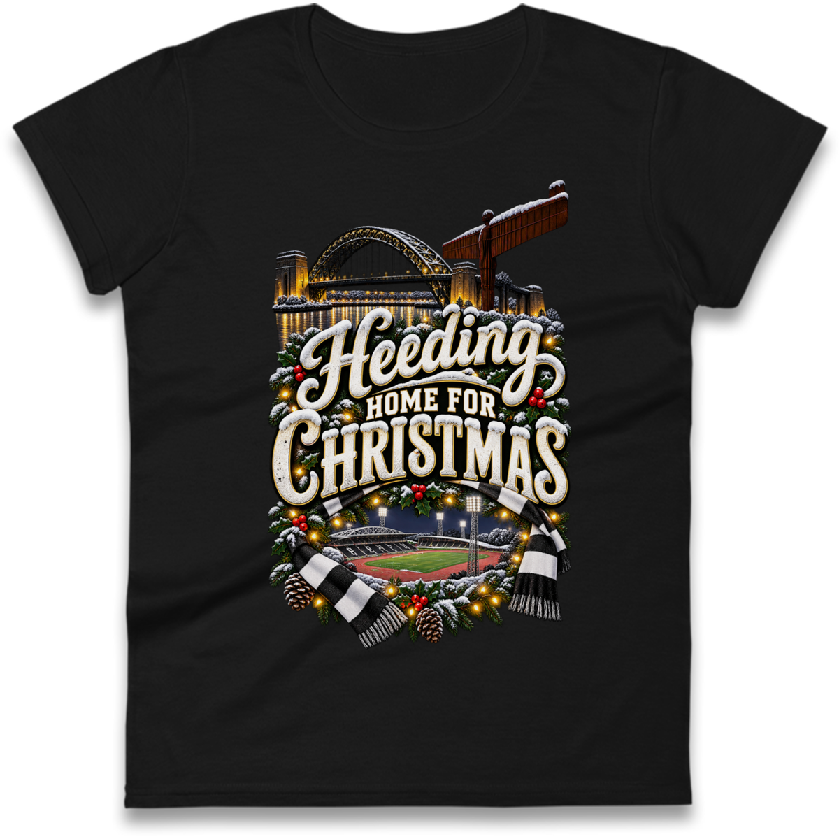 Gateshead Christmas Ladies T-Shirt