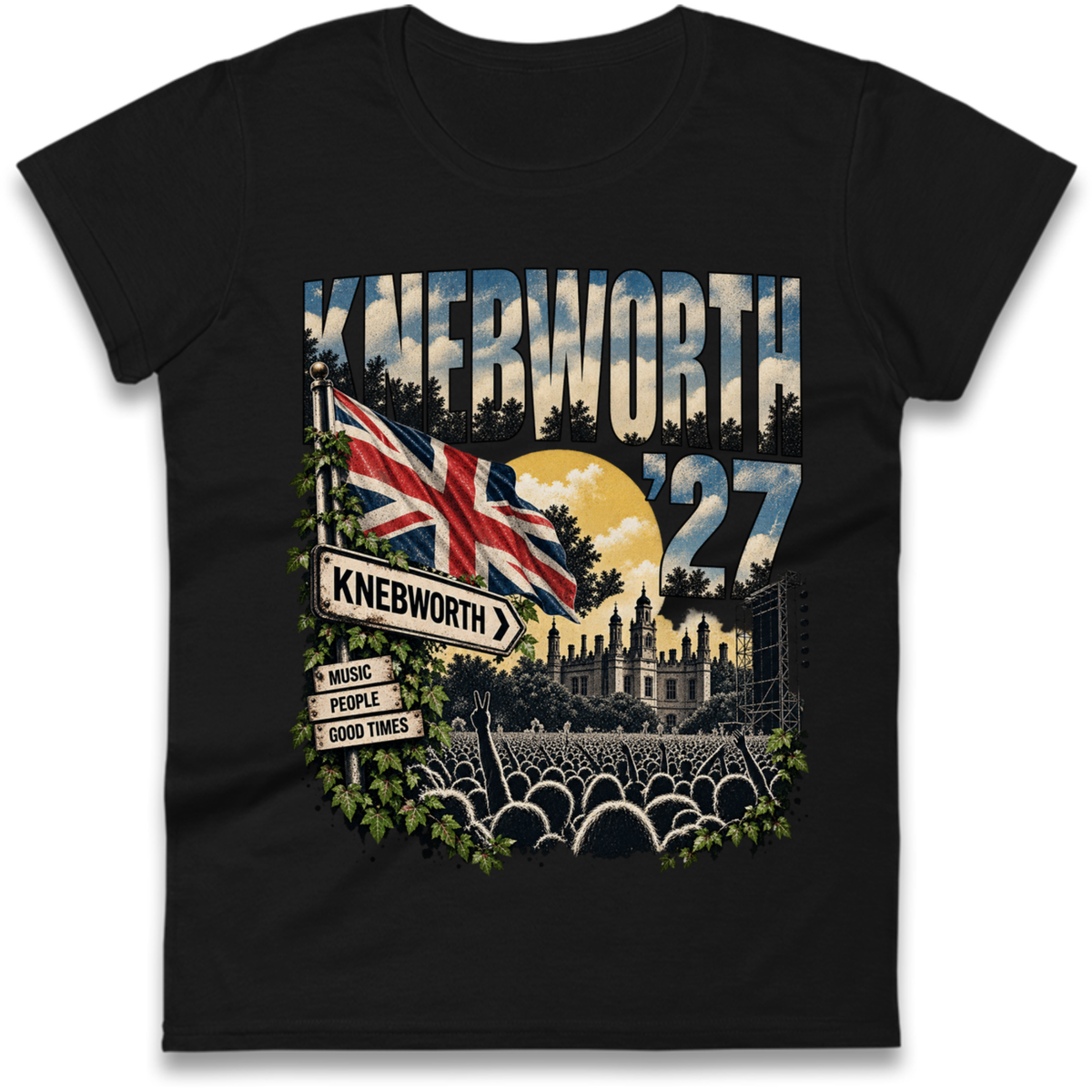 Oasis Knebworth Live '27 Ladies T-Shirt