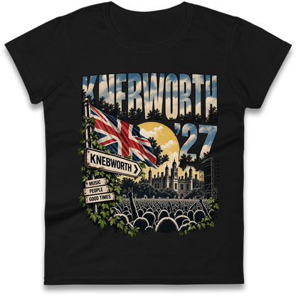 Oasis Knebworth Live '27 Ladies T-Shirt