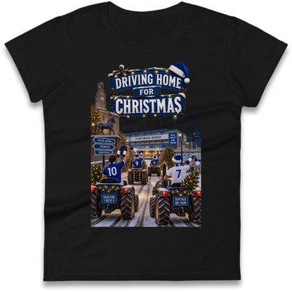 Ipswich Town Christmas Ladies T-Shirt