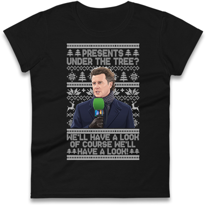 Steve Mcmanaman Christmas Ladies T-Shirt