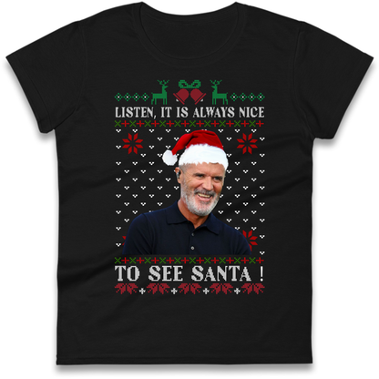 Roy Keane Christmas Ladies T-Shirt