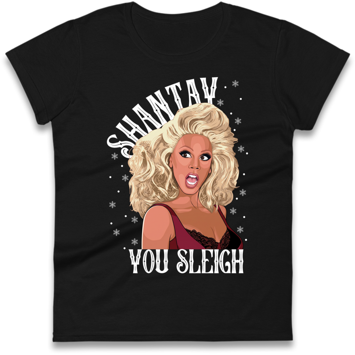 drag christmas clothing Ladies T-Shirt